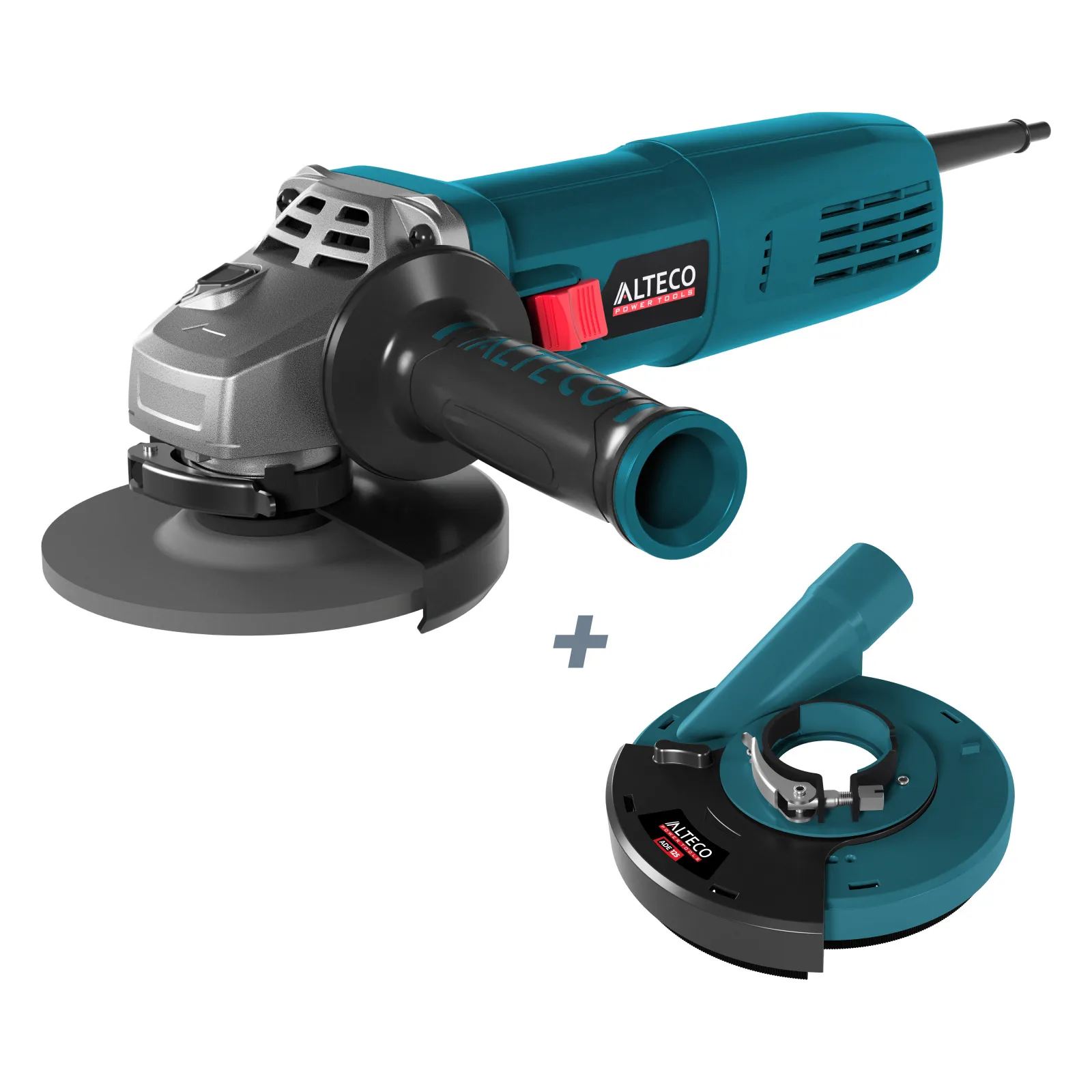 Угловая шлифмашина ALTECO AG 1400-125 ECS + Защитный кожух для пылеудаления ALTECO ADE 125 ALTECO 68946