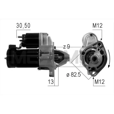 Стартер AUDI A4/A6, VW PASSAT 1.6-2.0 96-05 ERA 220004