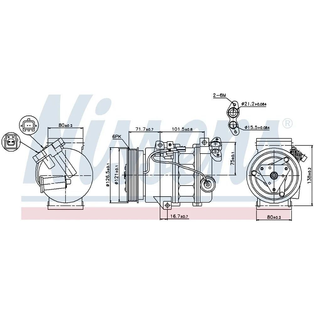 Компрессор кондиционера NISSENS 89386
