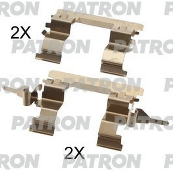 Комплект монтажный тормозных колодок дисковых NISSAN: TIIDA 07- PATRON PSRK1293