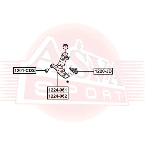 Рычаг ASVA 1224-061