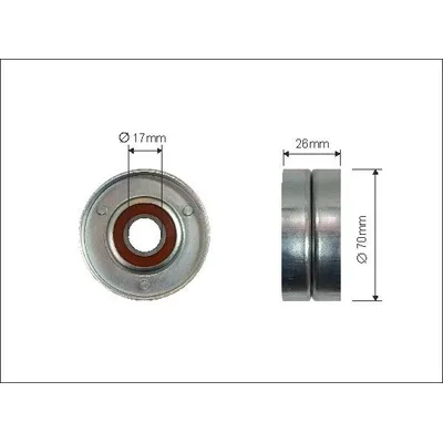 Ролик приводного ремня CAFFARO 12400