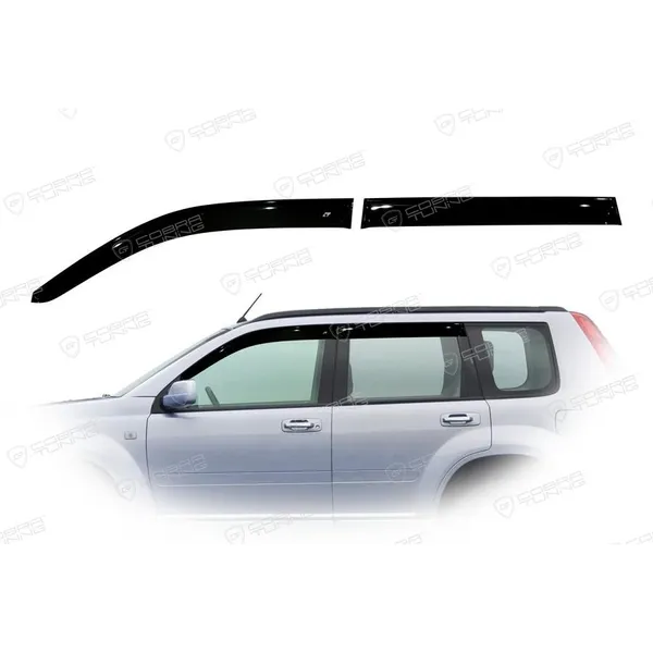 Дефлектора на окна Nissan X-Trail I (T30) 2001-2007EuroStandardдеф.окон Cobra Tuning NE11701