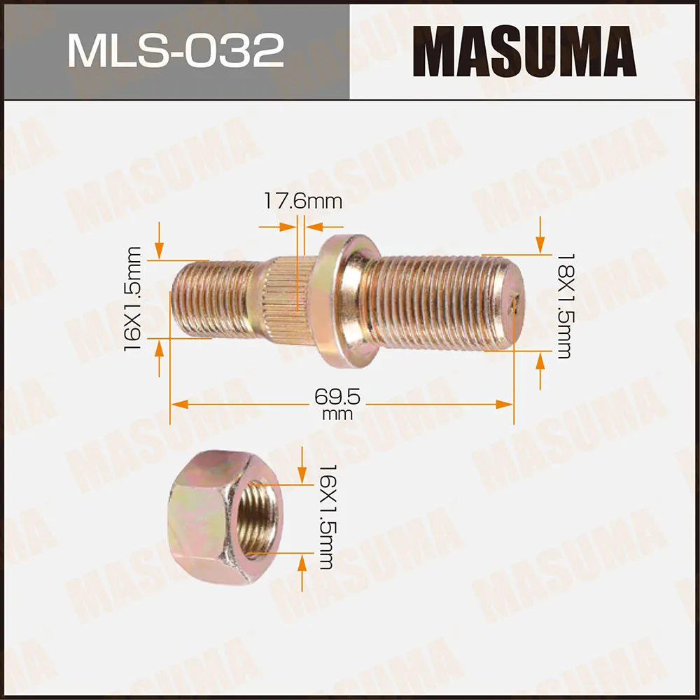 Шпилька для грузовика MASUMA MLS032