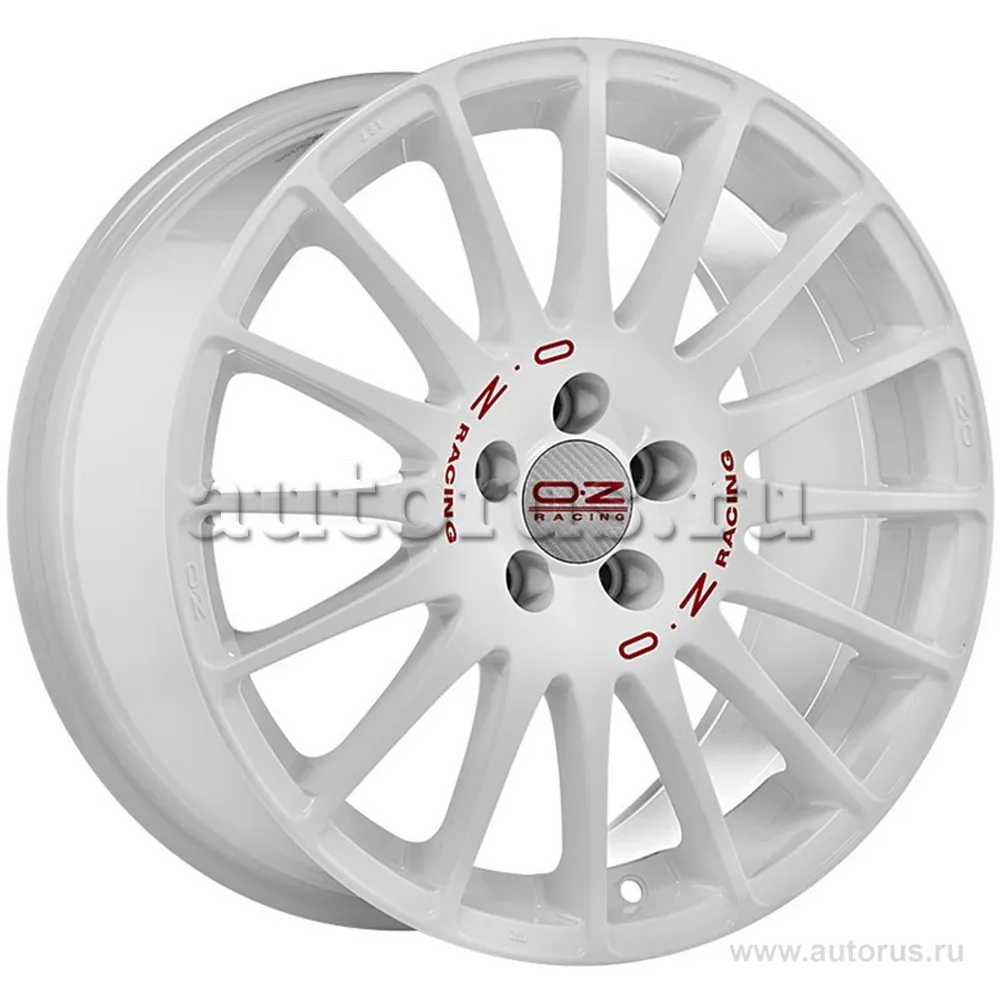Диск литой R16 7J 4x100/68 ET42 OZ Superturismo WRC Race White Red Lettering W0189520133