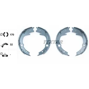 Колодки тормозные барабанные TOYOTA TOYOTA (FAW) TEXTAR 91063200