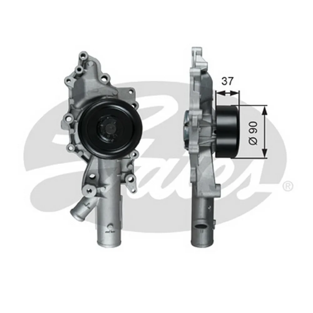 Помпа, водяной насос MB W204/W211 2.0CDI/2.2CDI/2.7CDI 07-> GATES WP0124