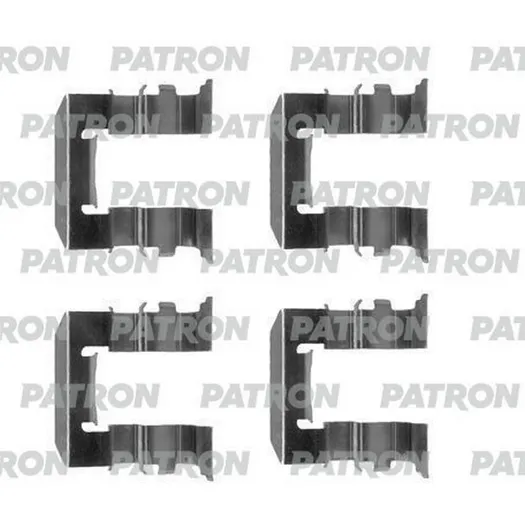 Комплект монтажный тормозных колодок дисковых HYUNDAI: ATOS 0.8/1.0 I 98-, ATOS PRIME 1 PATRON PSRK1205