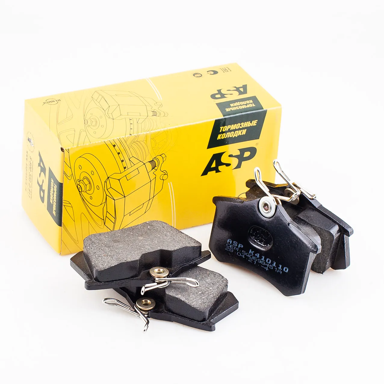 Колодки задние Audi A4/A6/Renault Scenic/VW Golf 2/3/Passat/VW Polo Sedan 10- ASP ASP K410110