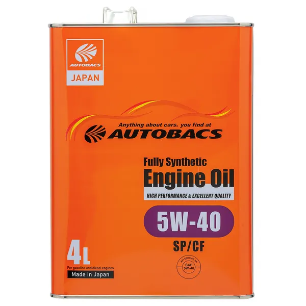 Масло моторное AUTOBACS Engine Oil 5W-40 синтетическое 4 л A00032242