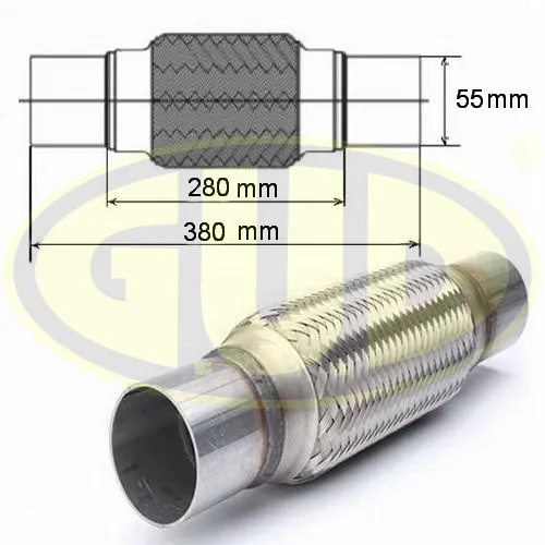 Гофра глушителя с фланцами 55x280 G.U.D GFP455280