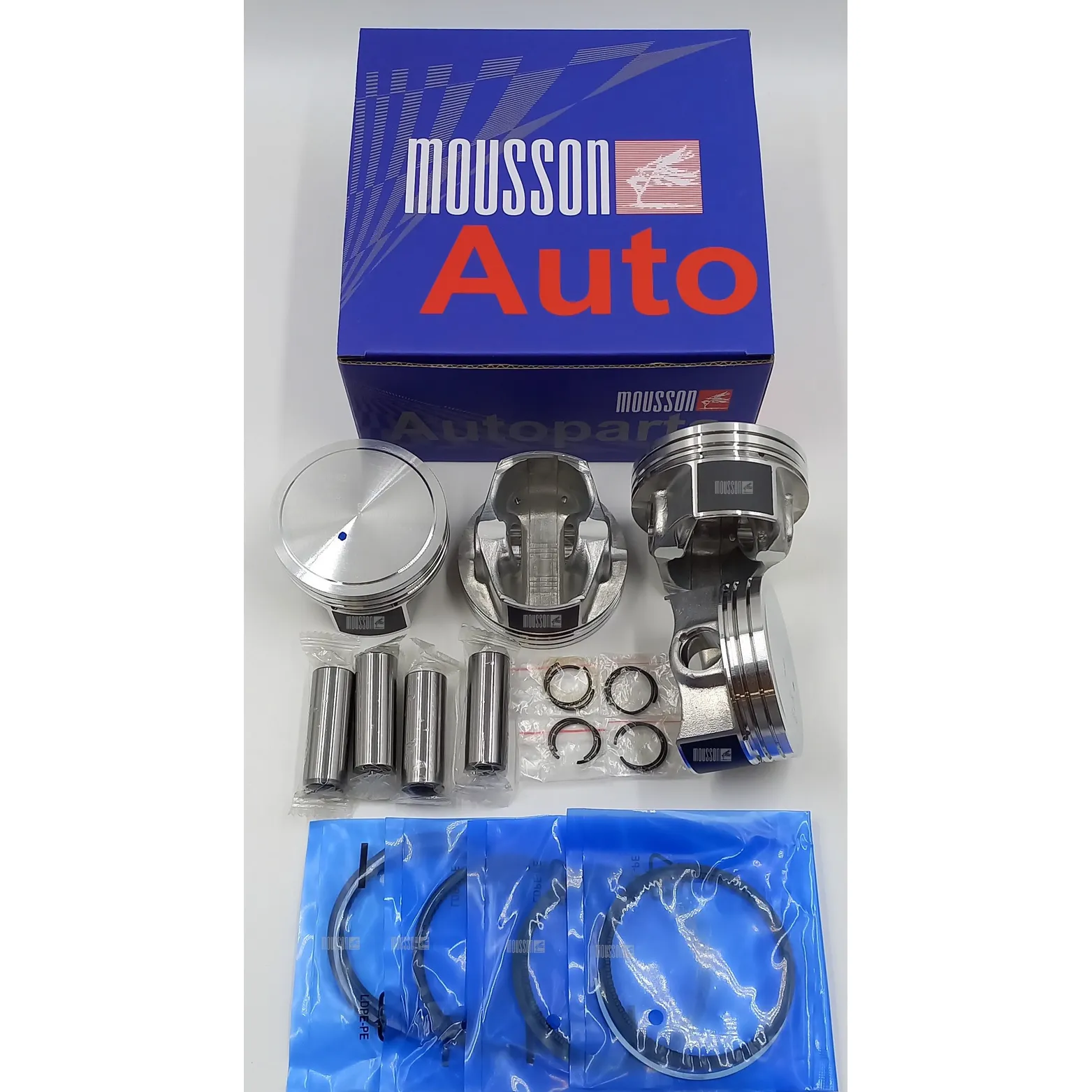 Поршень кольца комплект GM 1,6L A16LET на 1 цилиндр MOUSSON SPRA16LETSTD