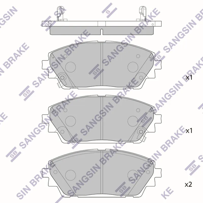 Колодки тормозные MAZDA 3 (18-) передние (4шт.) SANGSIN SP4381