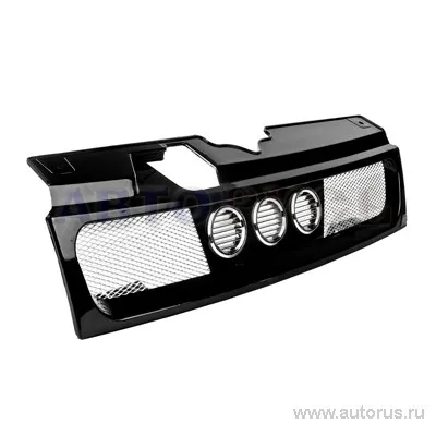 Решетка радиатора ВАЗ 2110 сетка, хром кольцо в центре, лак
