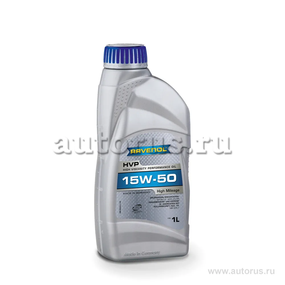 Моторное масло RAVENOL HVP High Viscosity Perfor. Oil SAE15W-50 (1л) new 1116104-001 (4014835803008)