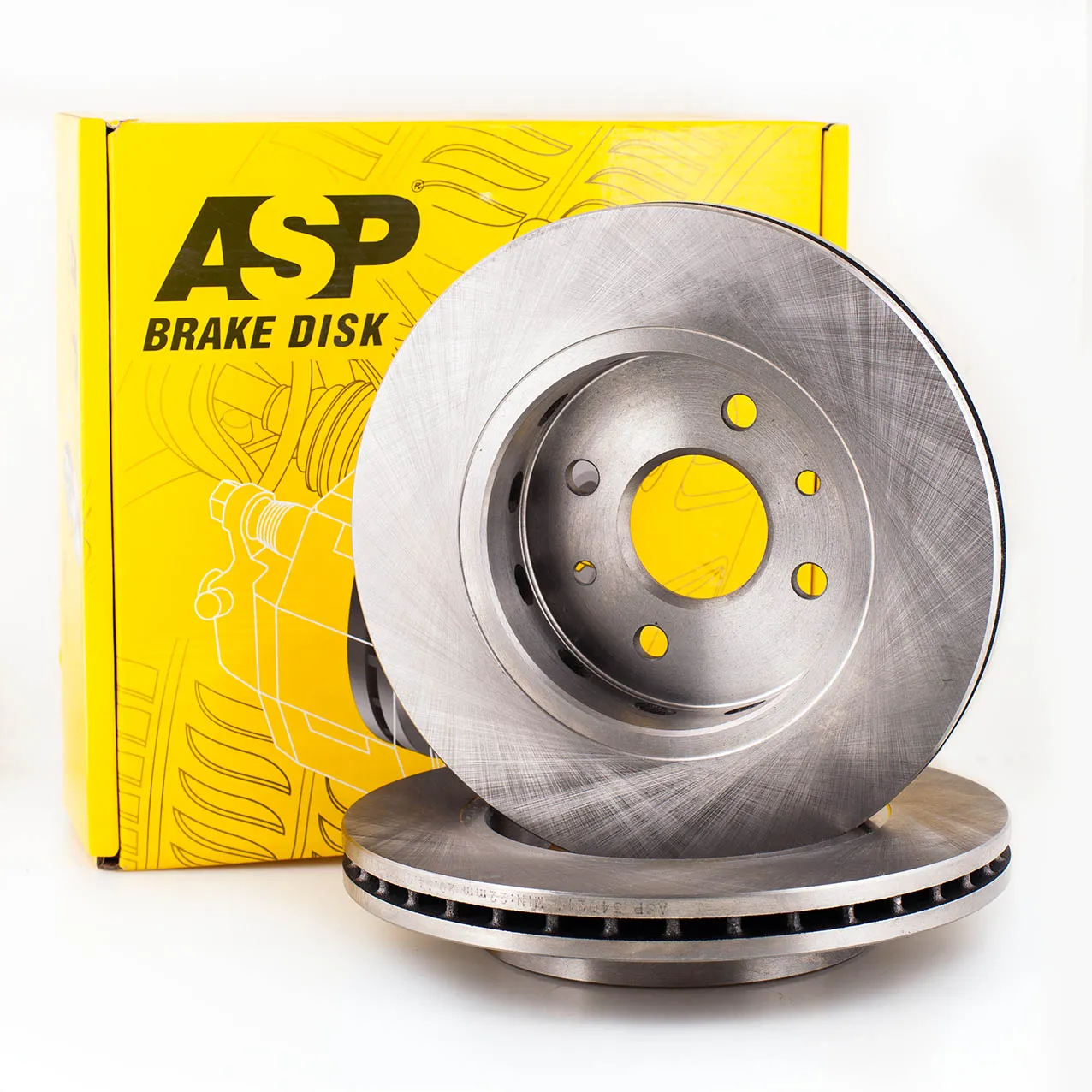 Диск тормозной передний KIA SPECTRA/SHUMA/SEPHIA II 1.6L 01-04 /VENT.D=257 ASP 340210