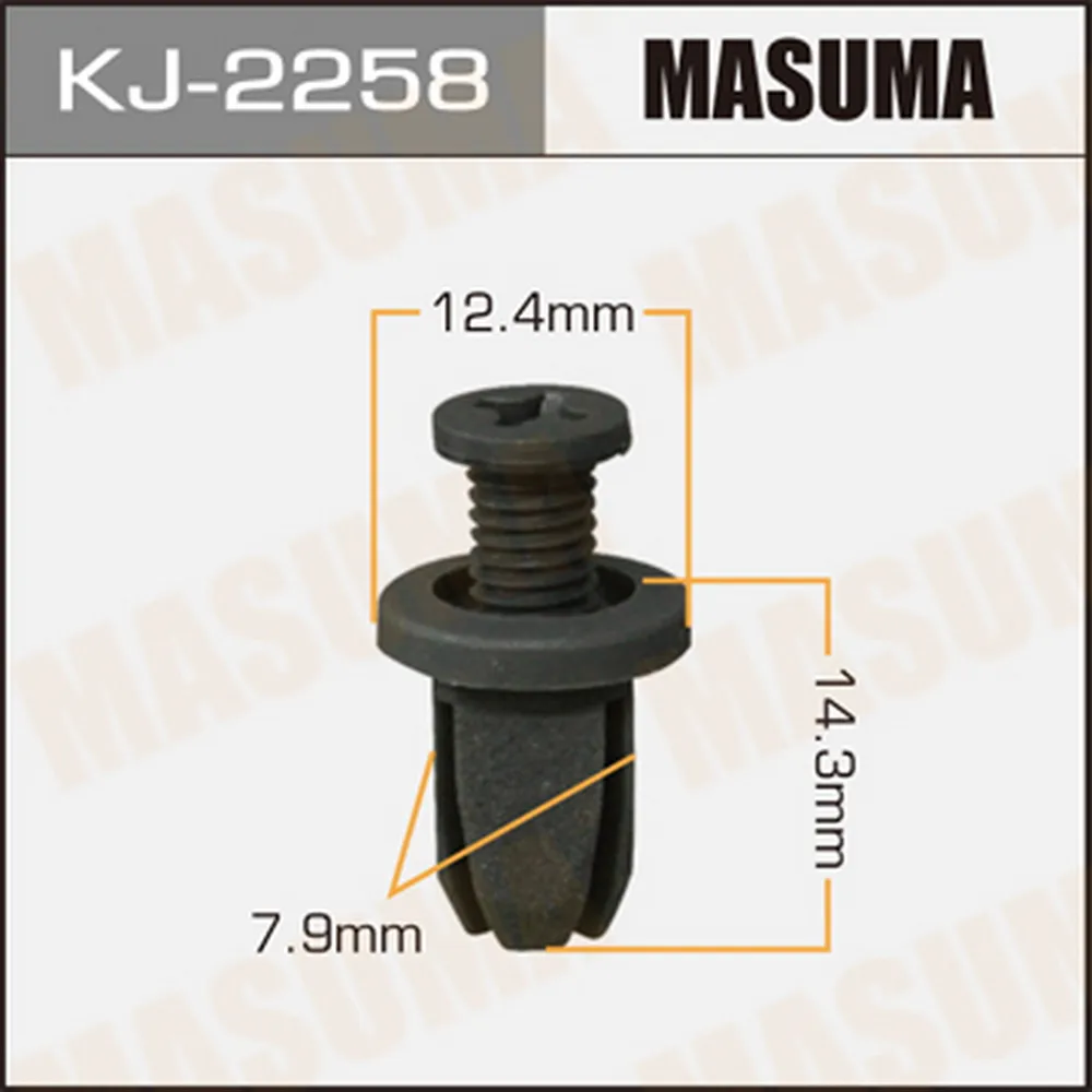 Клипса автомобильная уп.50 MASUMA KJ-2258