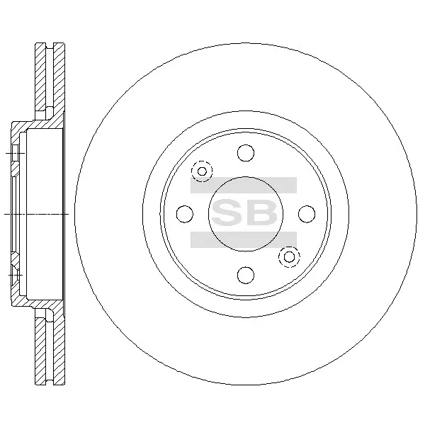 Диск тормозной SANGSIN BRAKE SD3065
