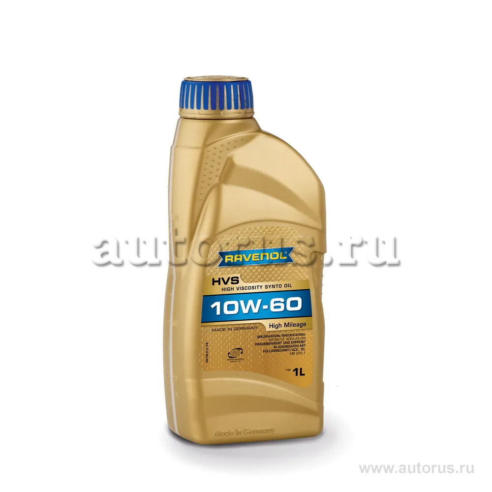 Моторное масло RAVENOL HVS High Viscosity Synto Oil SAE 10W-60 (1л) new 1115102-001 (4014835802971)