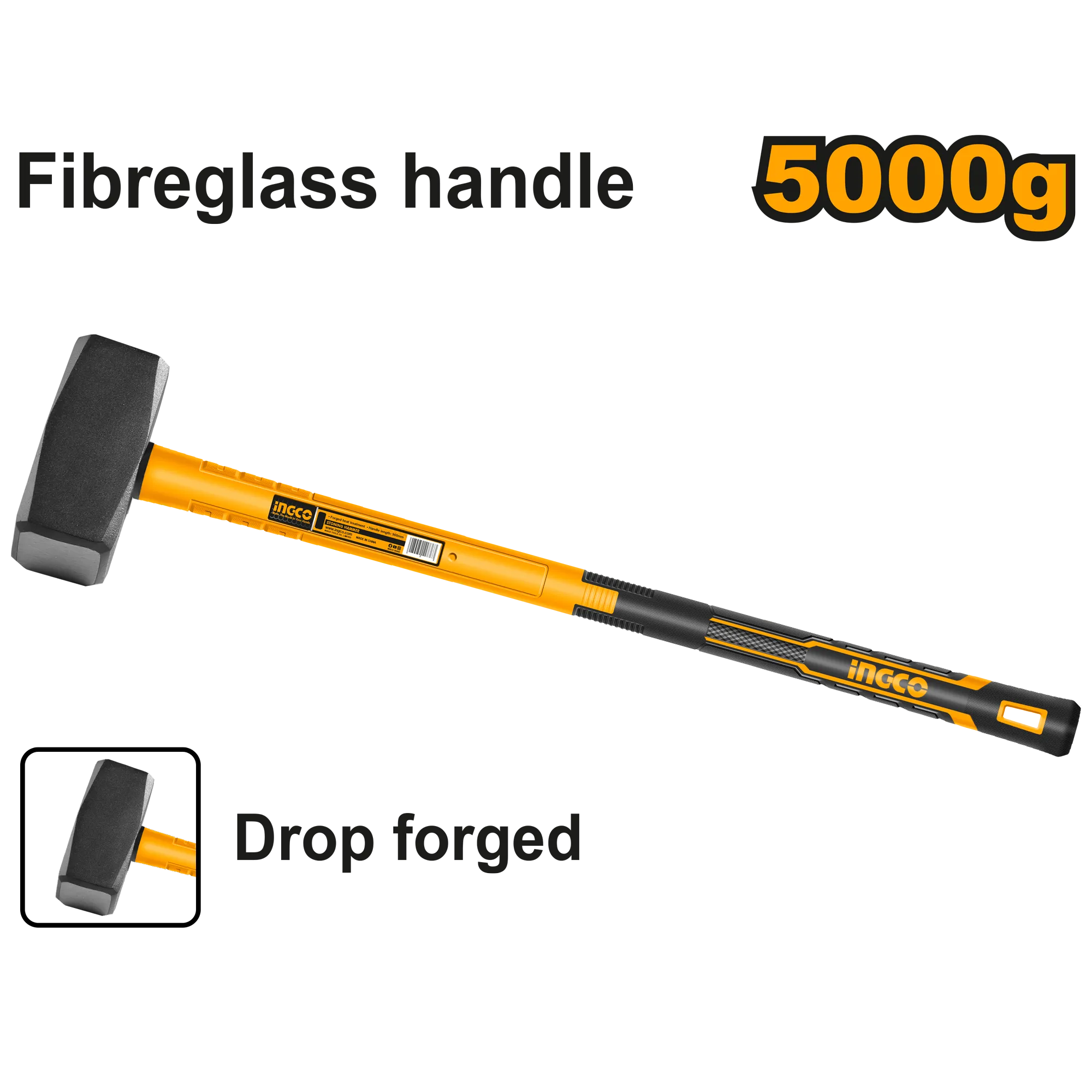 Кувалда для каменотесных работ 5 кг 900 мм INGCO HSTH03598