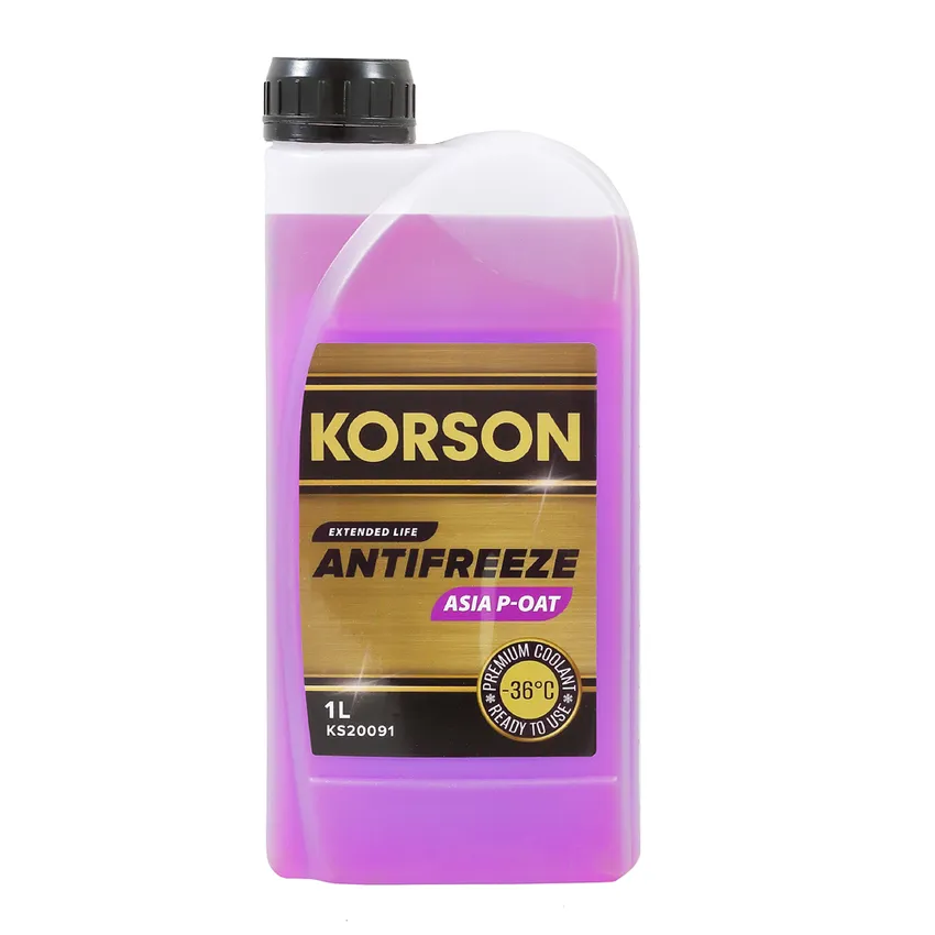 Антифриз KORSON ASIA Р-ОАТ готовый -36 фиолетовый 1 л KS20091
