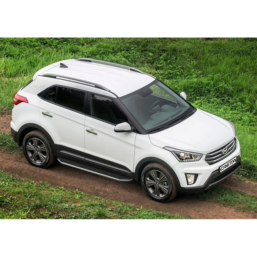 Порог-площадка Premium A173ALP + комплект крепежа, RIVAL, Hyundai Creta 2016- Hyundai Creta 2016-2020 2020-н.в. A173ALP.2310.1