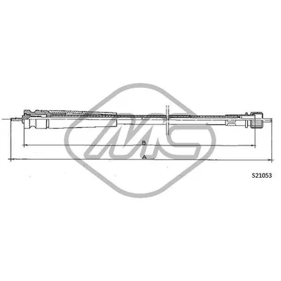 Трос спидометра 504 ALL MM.?1810 Metalcaucho 82742