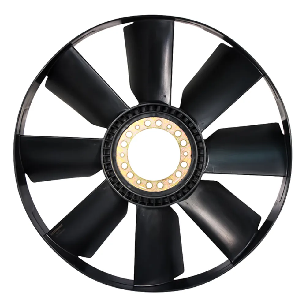 Крыльчатка вентилятора с обечайкой для автомобилей КамАЗ (двигатели 740.30, 740.31 (с 2007), Cummins ISBe210, 245) HOTTECKE HTKL020002743