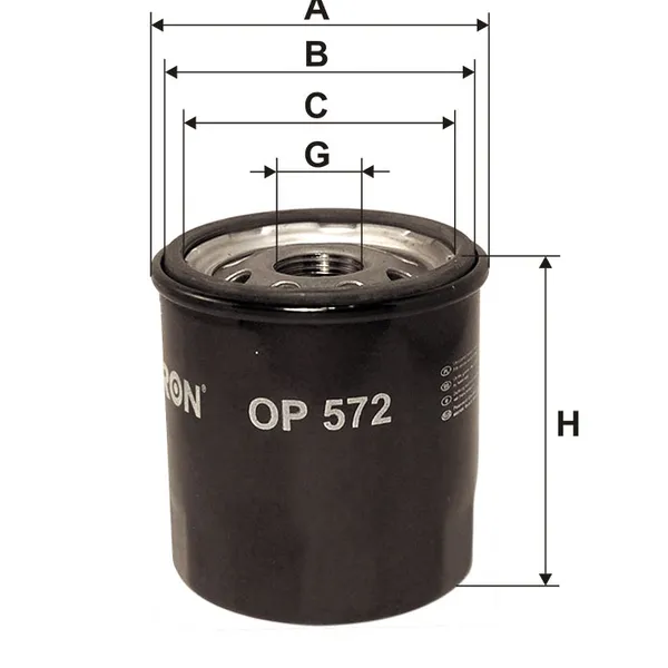 Фильтр масляный FILTRON OP572