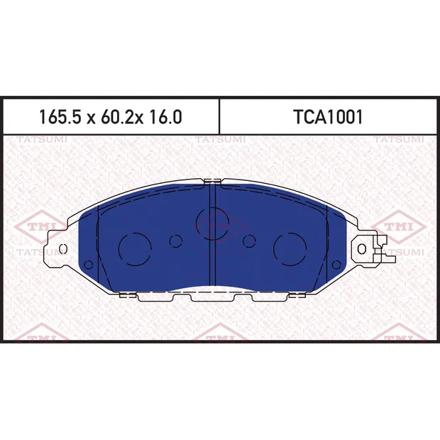 Колодки тормозные дисковые передние INFINITI JX/QX 12-> TATSUMI TCA1001