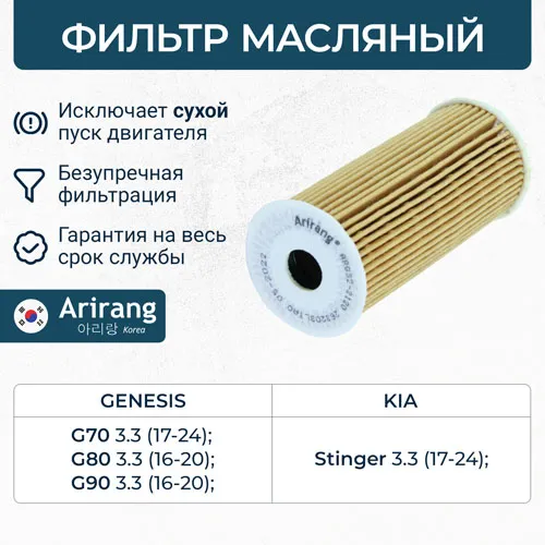 Фильтр масляный (картридж) ARIRANG ARG32-2120