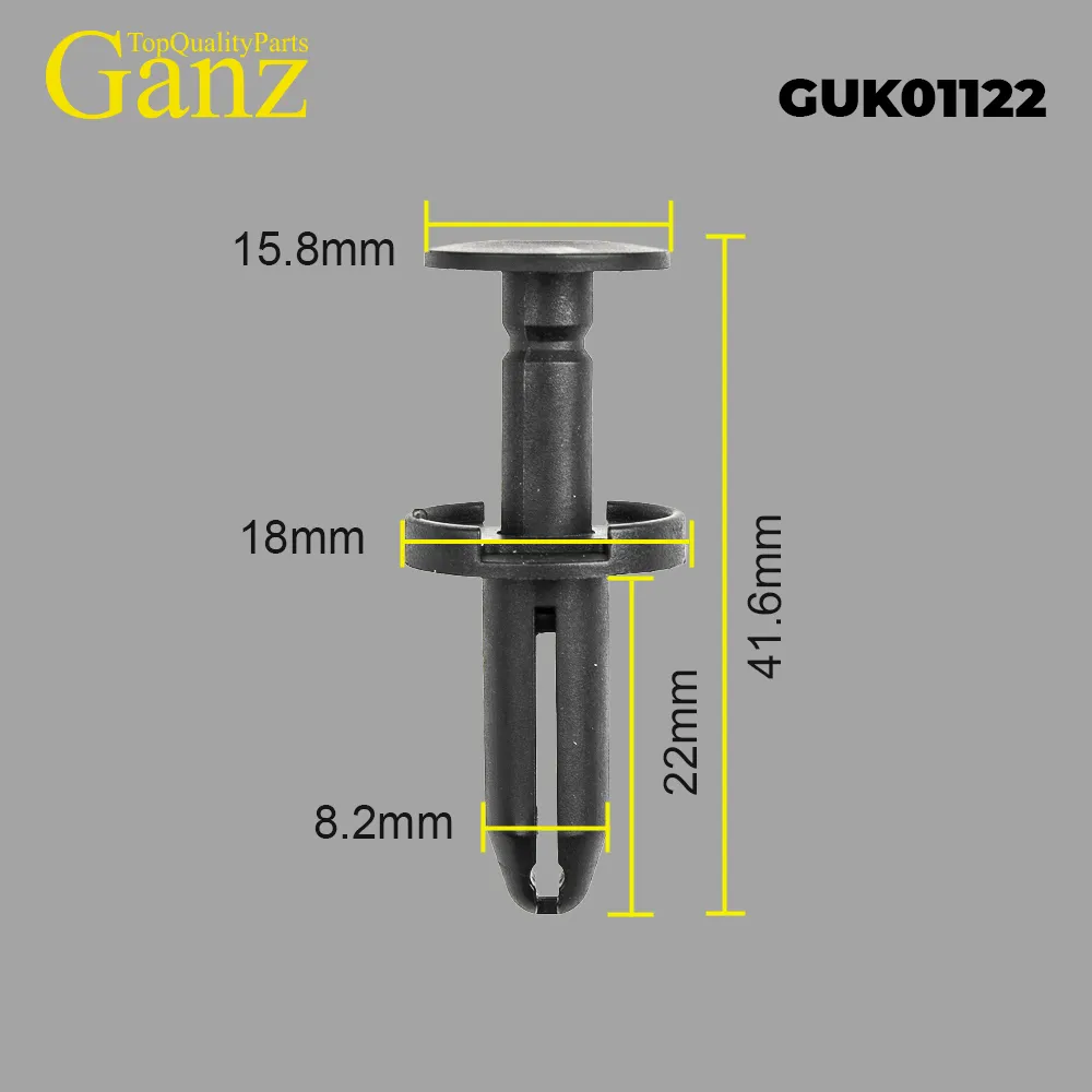 Клипса универсальная GANZ GUK01122