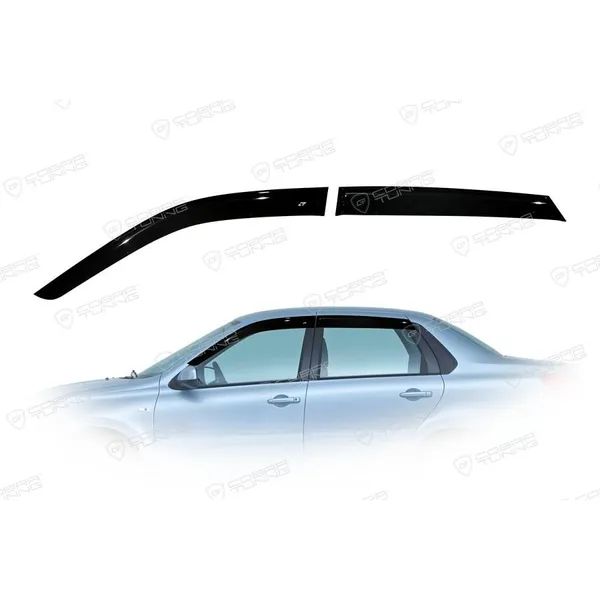 Дефлектора на окна Datsun on-DO/mi-DO 2014EuroStandard деф.окон Cobra Tuning DE40114