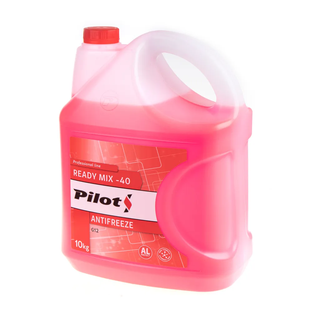 Антифриз PILOTS Red Line 40 G12 готовый -40C красный 10 кг 3212
