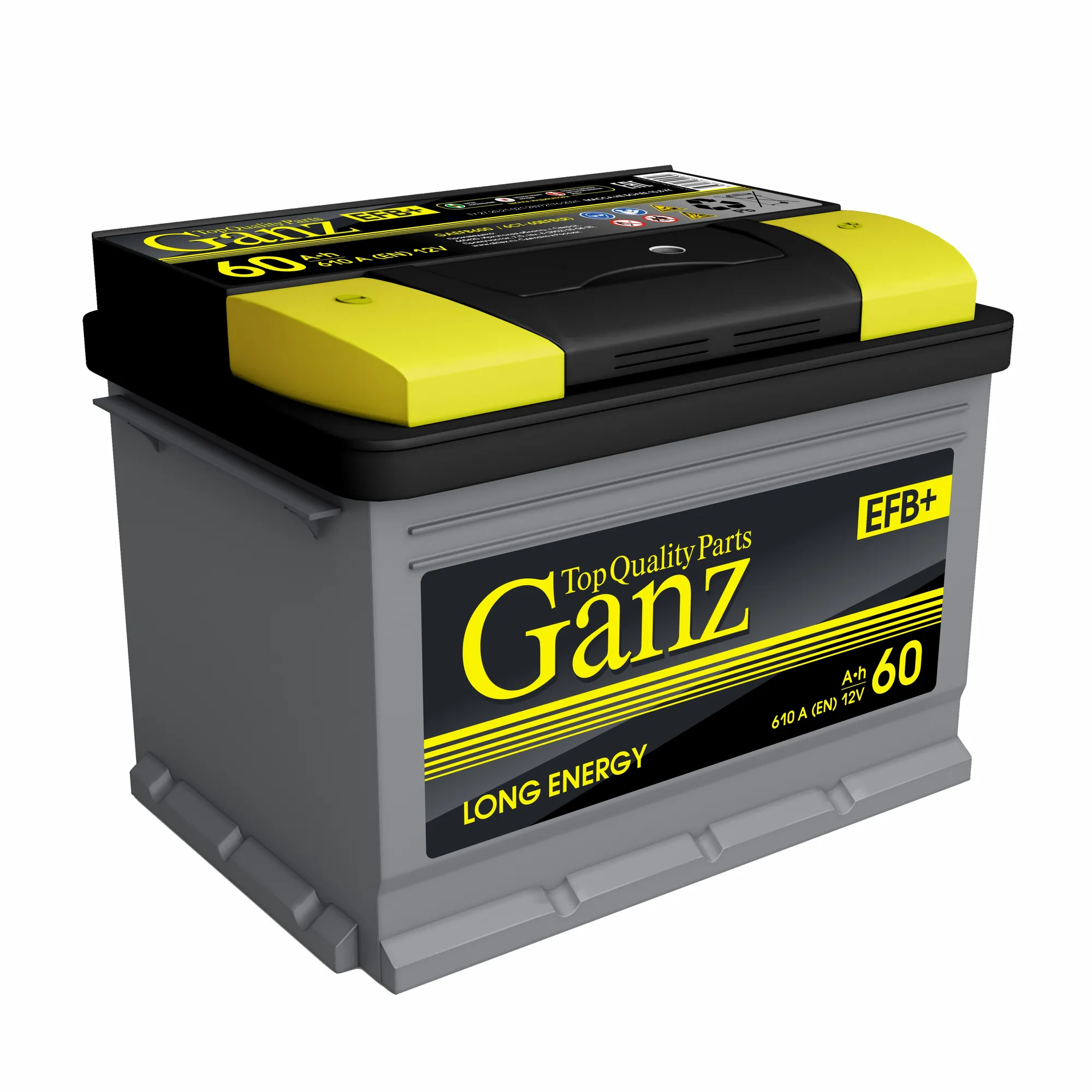 Уценка Аккумулятор GANZ EFB 60 А/ч прямой L+ 242x175x190 L2 EN 610 А