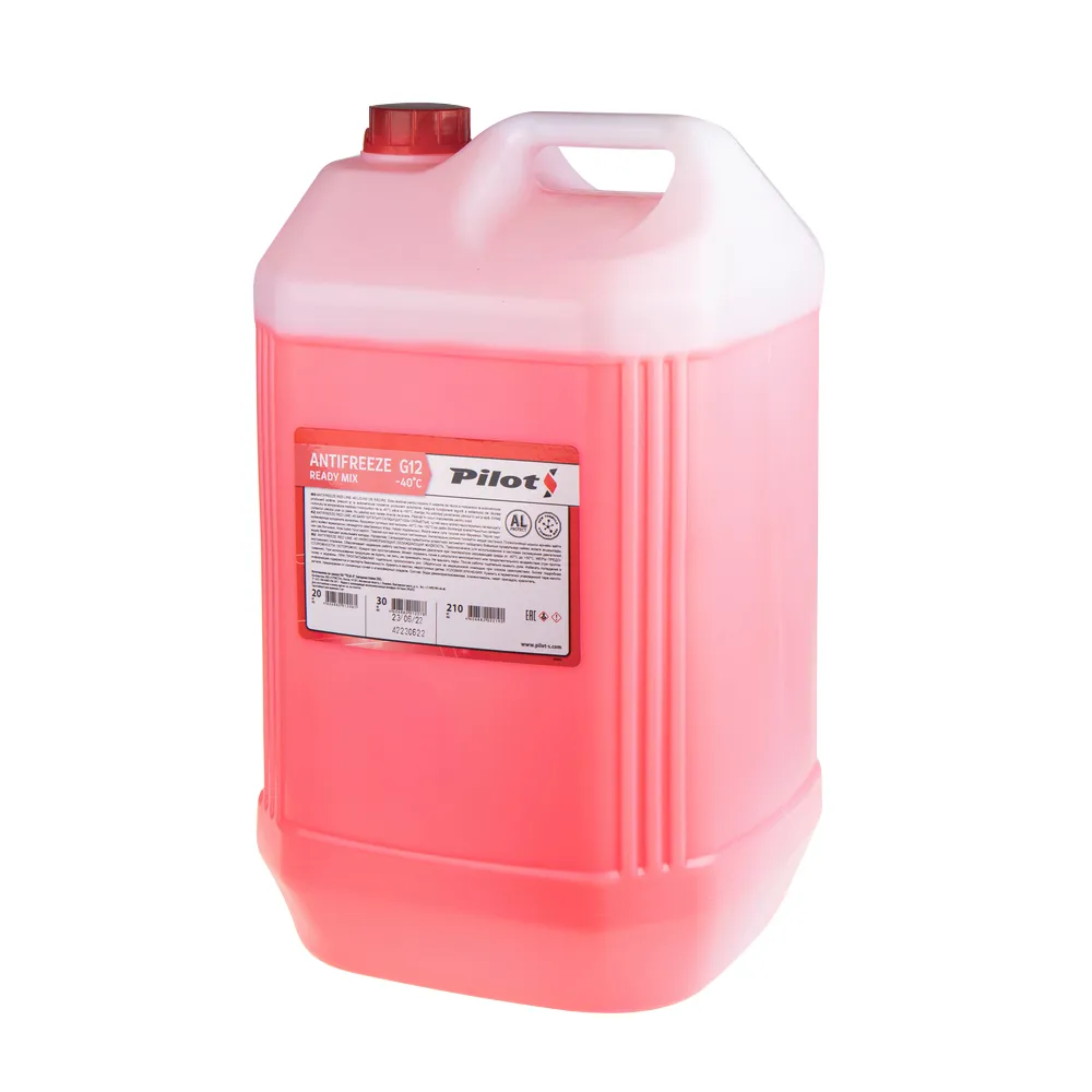 Антифриз PILOTS Red Line 40 G12 готовый -40C красный 30 кг 3220