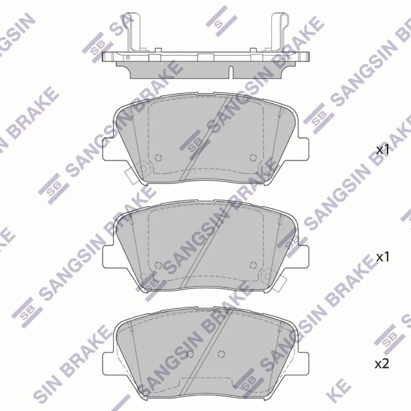 Колодки тормозные HYUNDAI GENESIS 14- передние SANGSIN BRAKE SP4227
