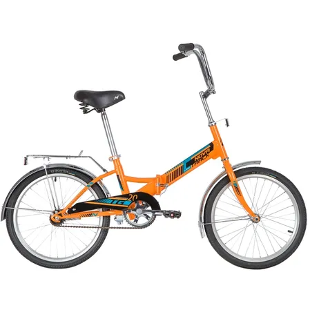 Велосипед 20 складной Novatrack TG-20 classic 1.0 (2020) количество скоростей 1 рама сталь 14 оранжевый