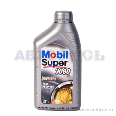 Масло моторное MOBIL Super 3000 X1 5W-40 синтетическое 1 л 150012