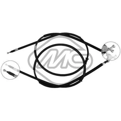 ТРОС РУЧНИКА OPL ASTRA H ALL SW (DISC BRAKE) Metalcaucho 82525