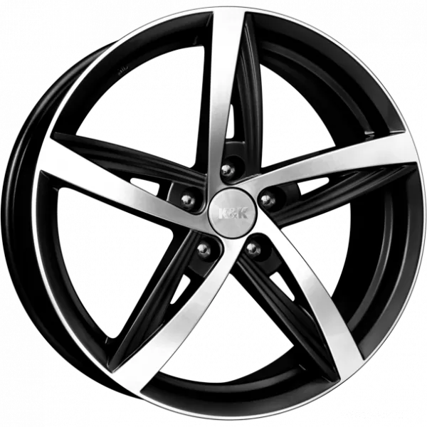 Диск литой R18 7.5J 5x112/66.6 ET37 КИК Дольче Вита (КС559) алмаз черный 12714