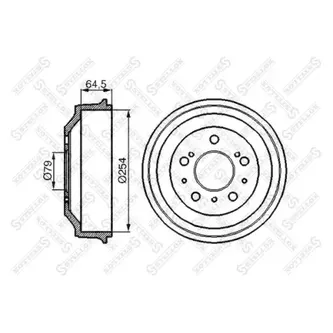 Барабан тормозной Citroen Jumper, Peugeot Boxer 2.5D 94> STELLOX 6026-1901-SX