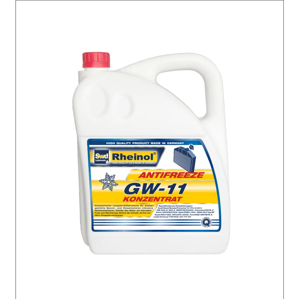 Антифриз SWD RHEINOL Antifreeze GW-11 Konzentrat G11 концентрат Темно-синий 5 л 39122,580