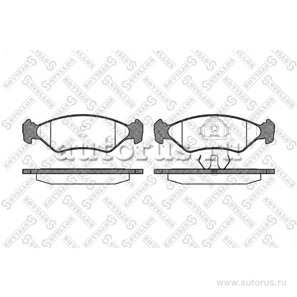 Колодки дисковые п. Ford Fiesta 1.1-1.8D 89-9 STELLOX 296 015-SX