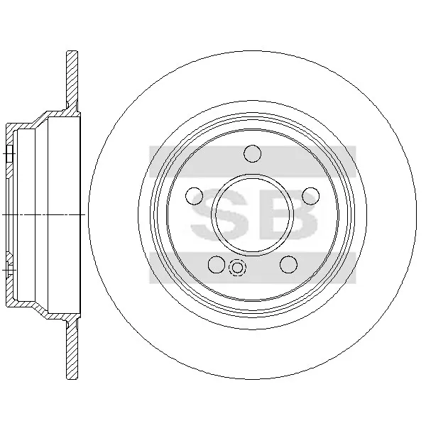 Диск тормозной MERCEDES (W211) SANGSIN BRAKE SD5424