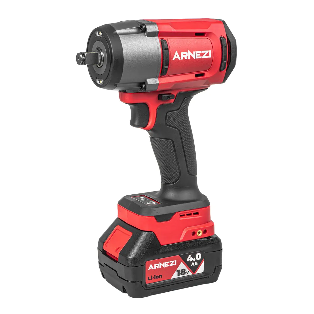 Гайковерт ударный аккумуляторный бесщеточный 1/2 1180Nm 18V 4.0Ah ARNEZI R9000005