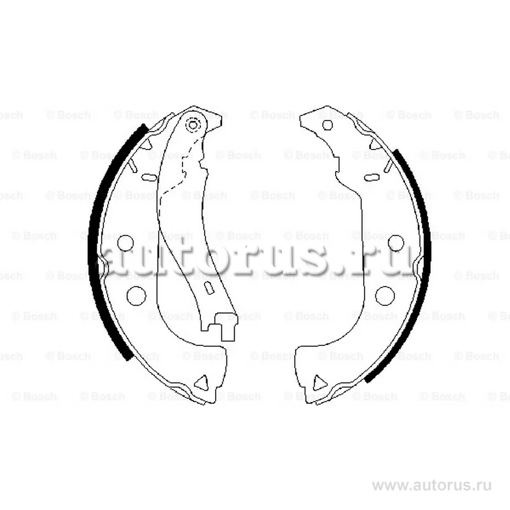 Колодки тормозные барабанные BOSCH 0 986 487 629