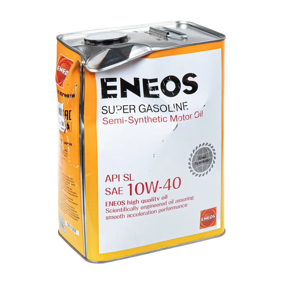 Масло моторное ENEOS Super Gasoline SL 10W-40 полусинтетическое 4 л УЦЕНКА! oil1357-N8