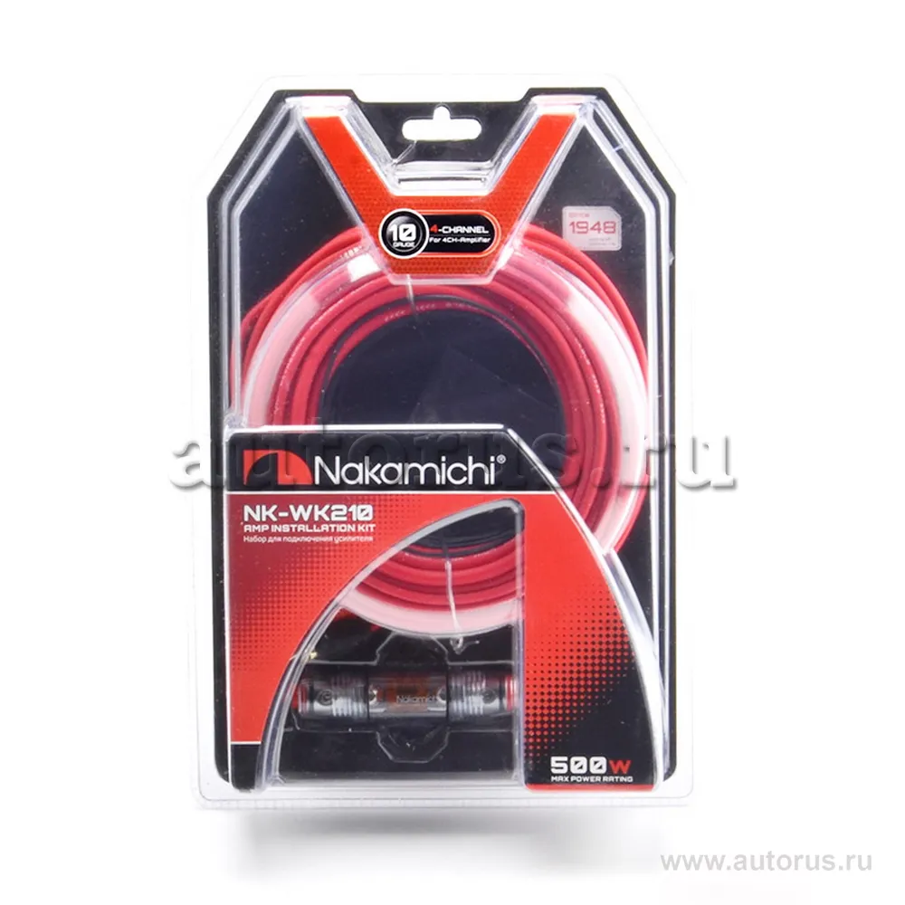 Набор установочный Nakamichi NK-WK210 для подкл. 4х кан. усилителя 10Ga NAKAMICHI NAK-NK-WK210