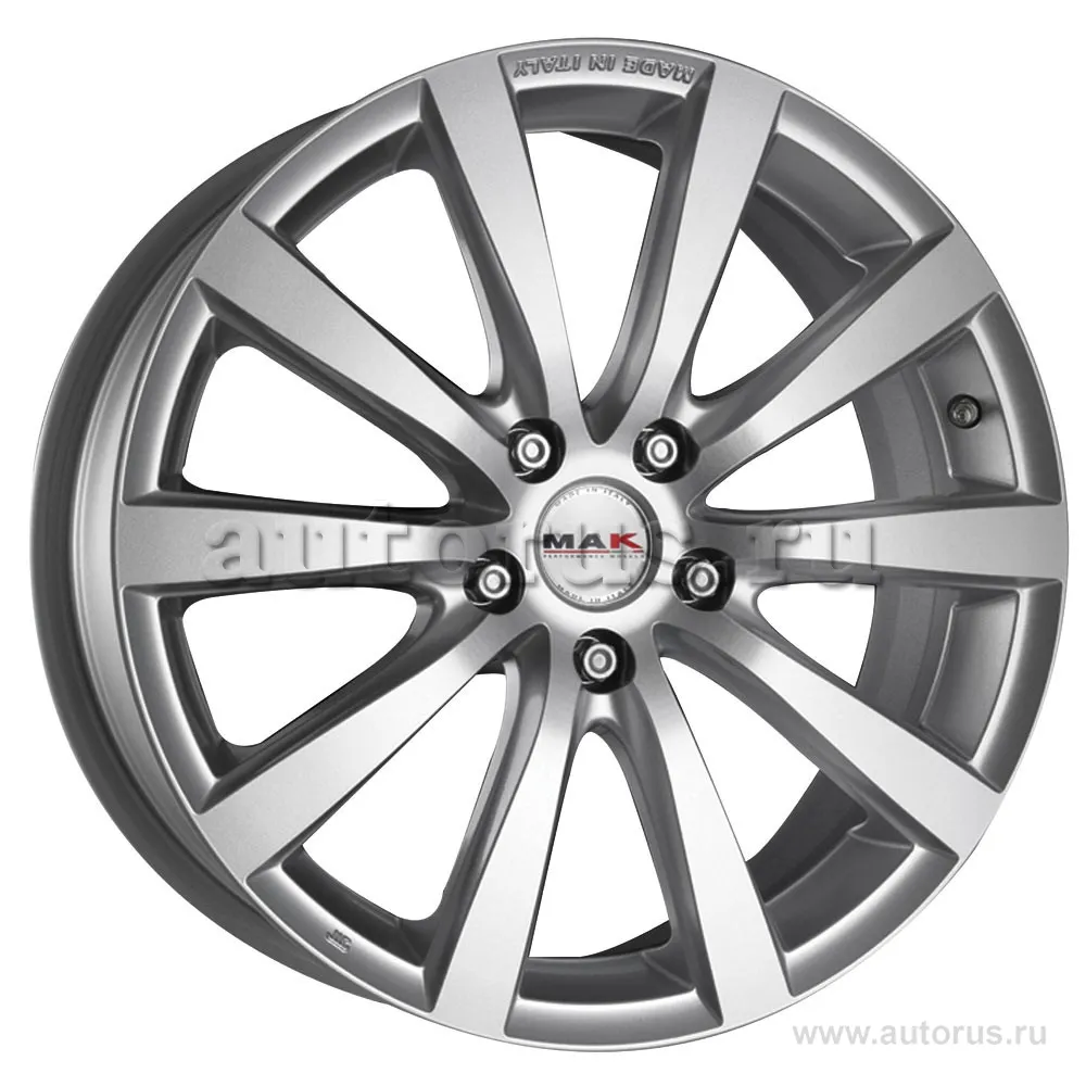 Диск литой R17 8J 5x114.3/76 ET40 MAK Iguan Silver F8070IG40FF